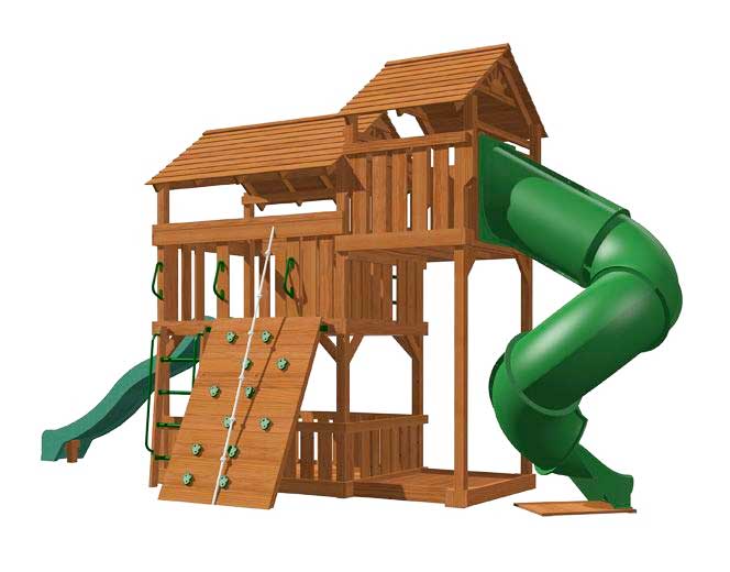 Wooden playgrounds for store sale