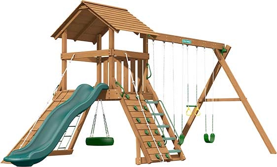 Norfolk Premium Pine Swing Set Playset Norfolk Premium Pine Swing Set Playset