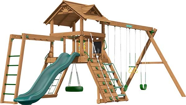 Norfolk Premium Pine Swing Set Playset Norfolk Premium Pine Swing Set Playset