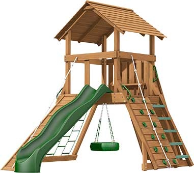 Norfolk Premium Pine Swing Set Playset Norfolk Premium Pine Swing Set Playset