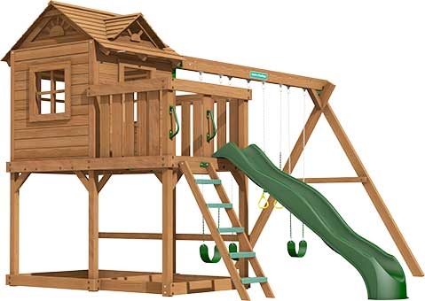 Ridgefield Premium Pine Swing Set Playset Ridgefield Premium Pine Swing Set Playset