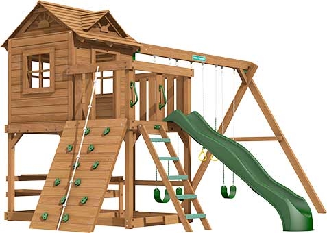 Ridgefield Premium Pine Swing Set Playset Ridgefield Premium Pine Swing Set Playset