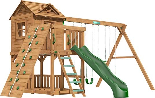 Ridgefield Premium Pine Swing Set Playset Ridgefield Premium Pine Swing Set Playset