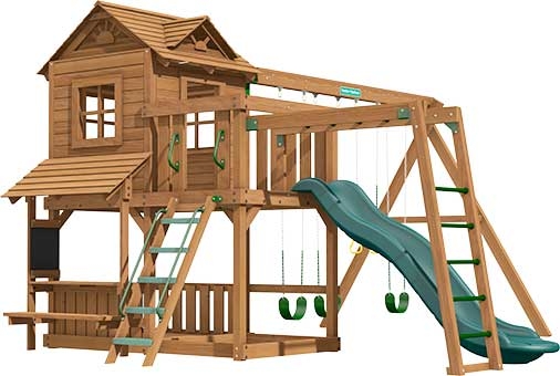 Ridgefield Premium Pine Swing Set Playset Ridgefield Premium Pine Swing Set Playset