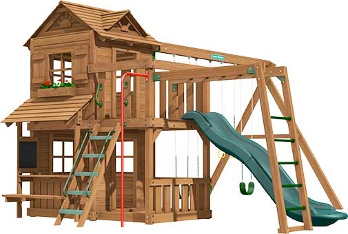Ridgefield Premium Pine Swing Set Playset Ridgefield Premium Pine Swing Set Playset