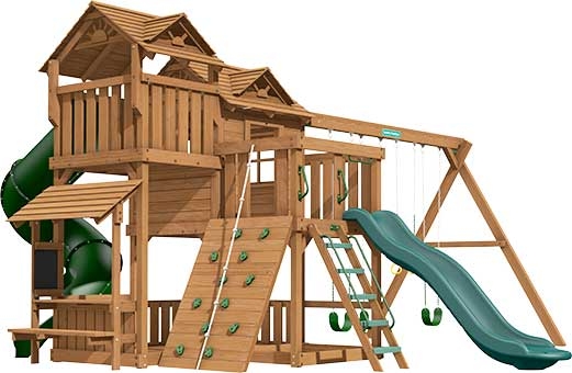 Ridgefield Premium Pine Swing Set Playset Ridgefield Premium Pine Swing Set Playset