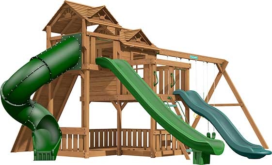 Ridgefield Premium Pine Swing Set Playset Ridgefield Premium Pine Swing Set Playset