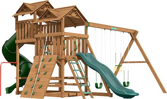 Williamsburg Premium Pine Swing Set Playset