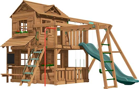 Yorktown Premium Pine Swing Set Playset Yorktown Premium Pine Swing Set Playset