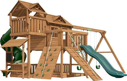 Yorktown Premium Pine Swing Set Playset Yorktown Premium Pine Swing Set Playset